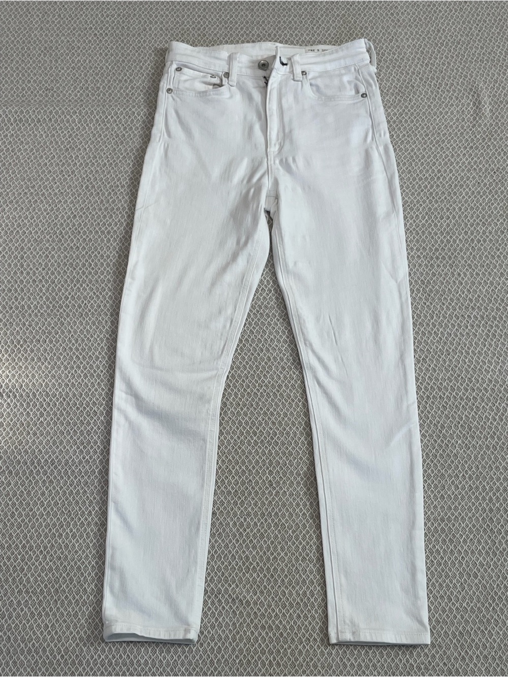 rag & bone White Slim Straight Women Jeans